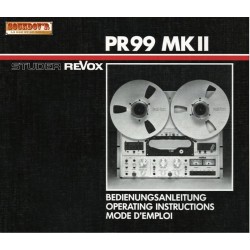 MANUEL UTILISATEUR REVOX PR99 MKII FRANCAIS