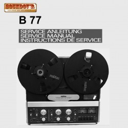 DOCUMENTATION TECHNIQUE REVOX MODEL B77